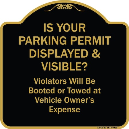 Designer Series-Is Your Parking Permit Displayed & Visible